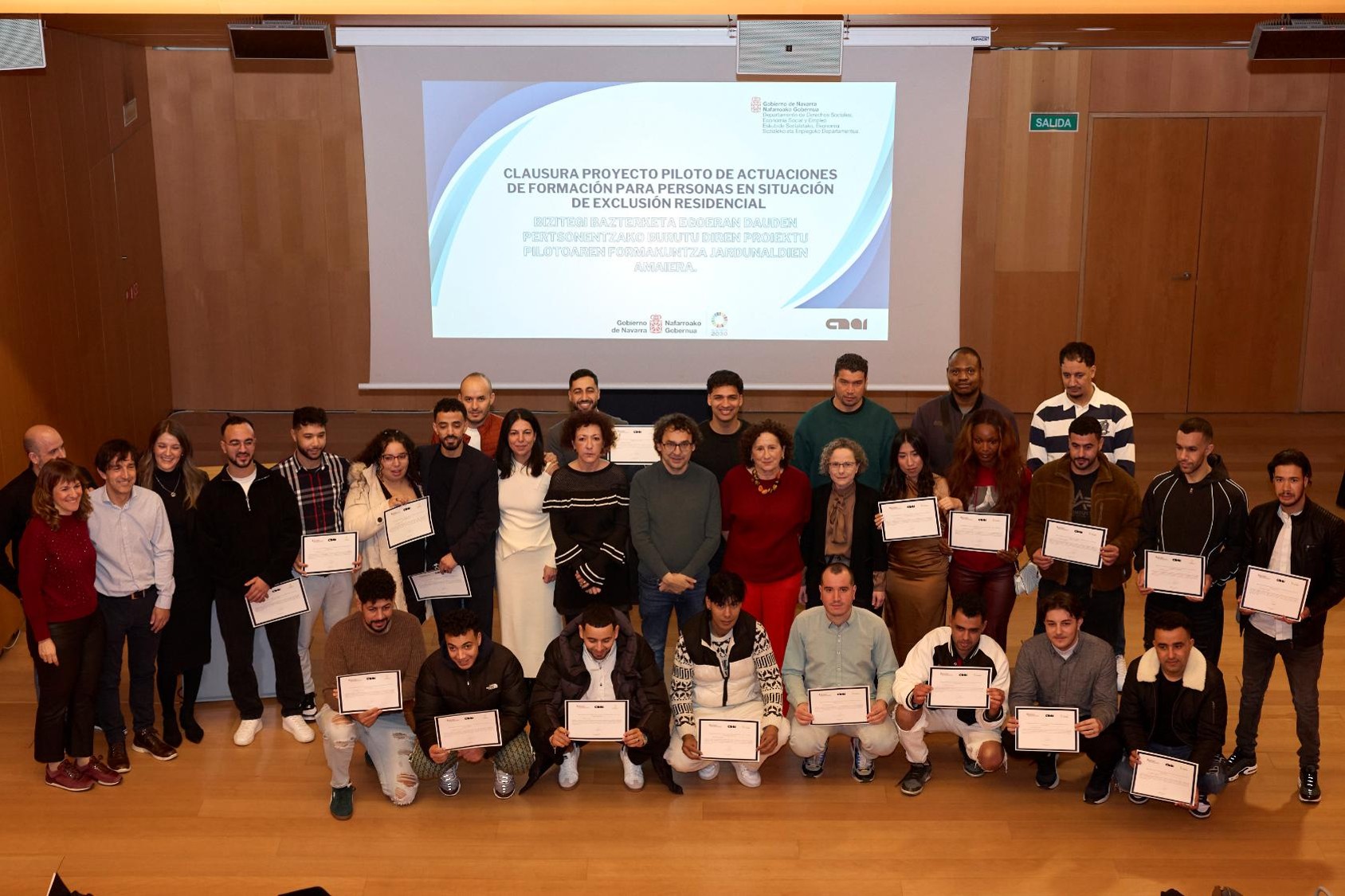 Fotografía de grupo de los alumnos de la formación