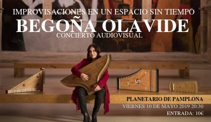 Fotografía del cartel del concierto audiovisual de Begoña Olavide 