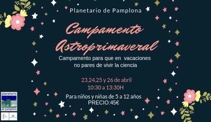 Cartel promocional del Campamento 'Astroprimaveral 2019'