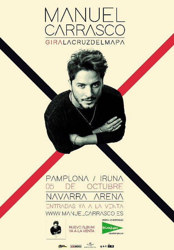 Cartel promocional del concierto de Manuel Carrasco