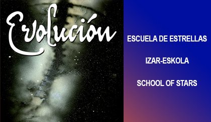 Cartel promocional del curso de formación «Evolución»