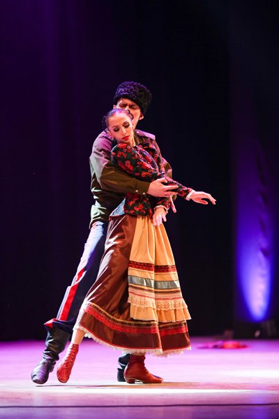 Fotografía de los bailarines de la Compañía Estatal de Danza Cosacos de Rusia 