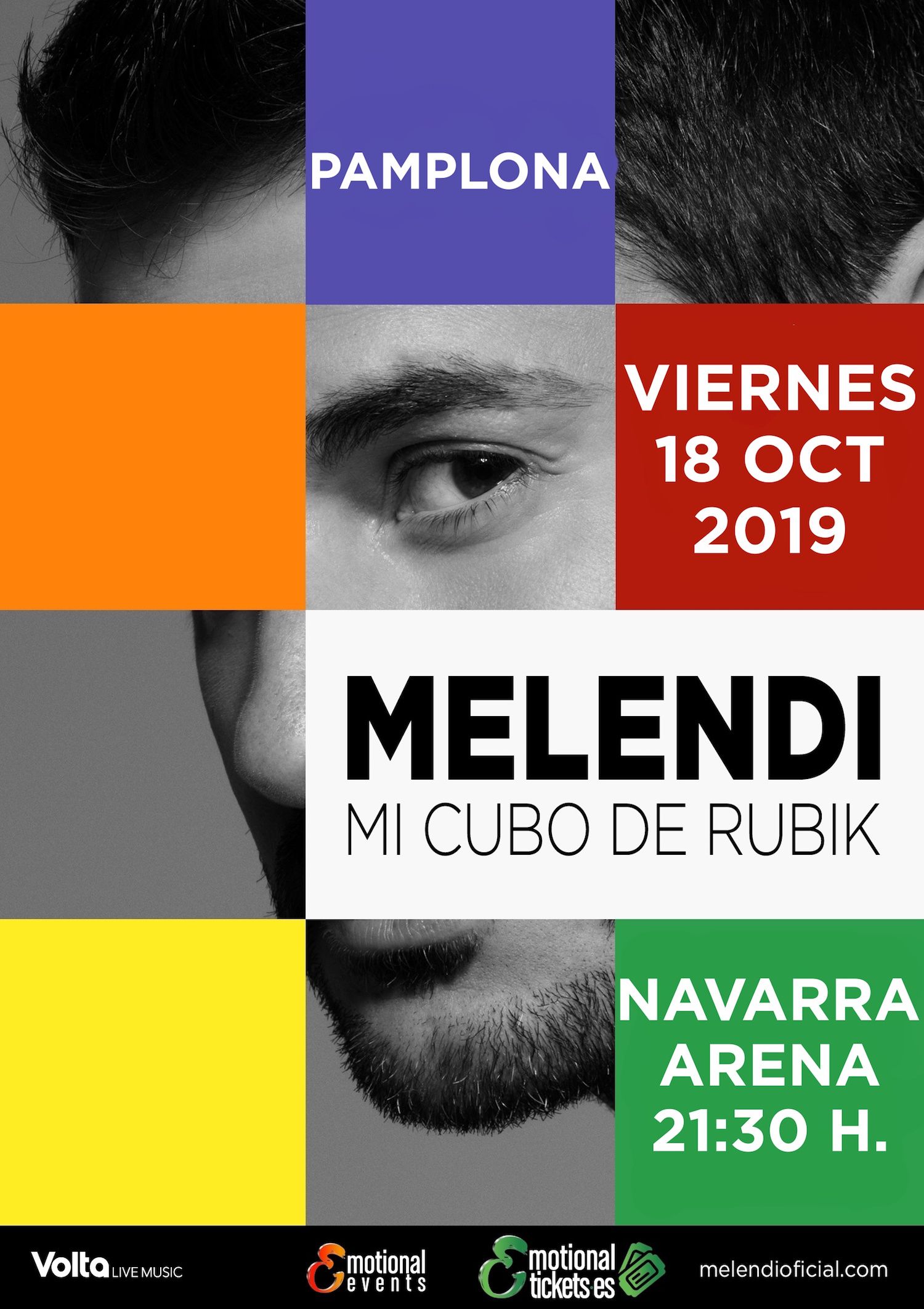 Cartel promocional del concierto de Melendi