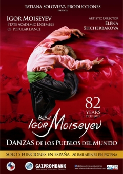 Cartel promocional del Ballet de Igor Moiseyev