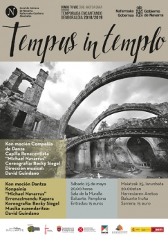 Cartel promocional del concierto «Tempus in Templo»