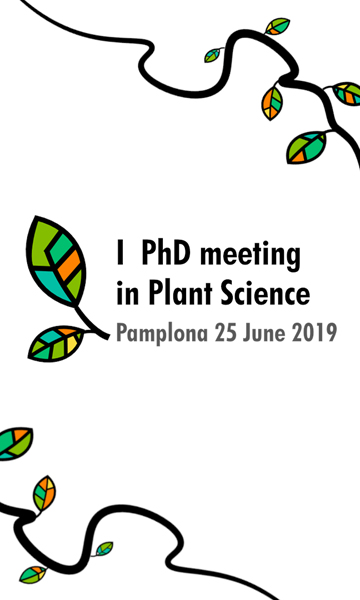 Cartel promocional de la primera Reunión de Estudiantes de Doctorado y Jóvenes Doctores en Biología de Plantas