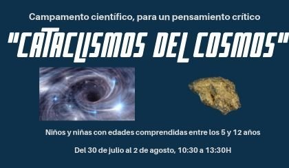 Fotografía del campamento científico «Cataclismos en el cosmos»