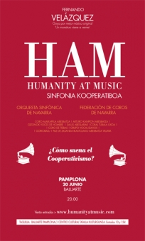Cartel promocional del concierto «Humanity at music»