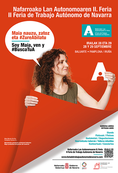 Cartel promocional de la II Feria de Trabajo Autónomo de Navarra