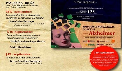 Cartel promocional de «La semana del Alzheimer de Navarra»