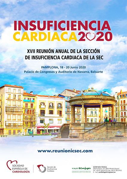 Cartel promocional de XVII Reunión Anual de la Sección de Insuficiencia Cardiaca de la SEC
