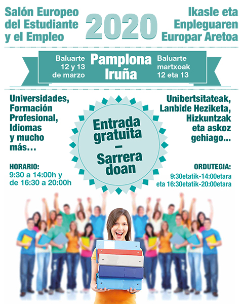 Cartel promocional del «Salón Europeo del Estudiante y el Empleo 2020»