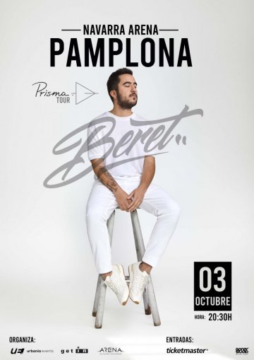 Cartel promocional del concierto de Beret
