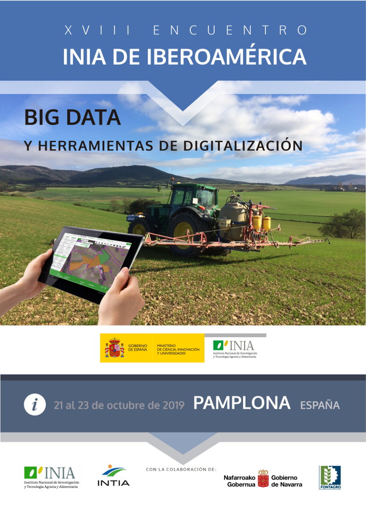 Cartel promocional del XVIII Encuentro del Sistema de los INIA de Iberoamérica