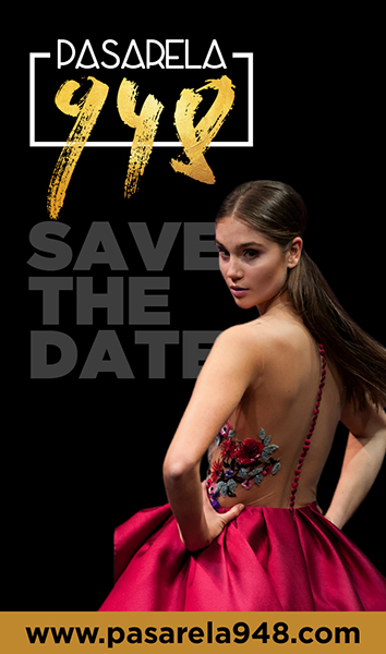 Cartel promocional de la feria de moda