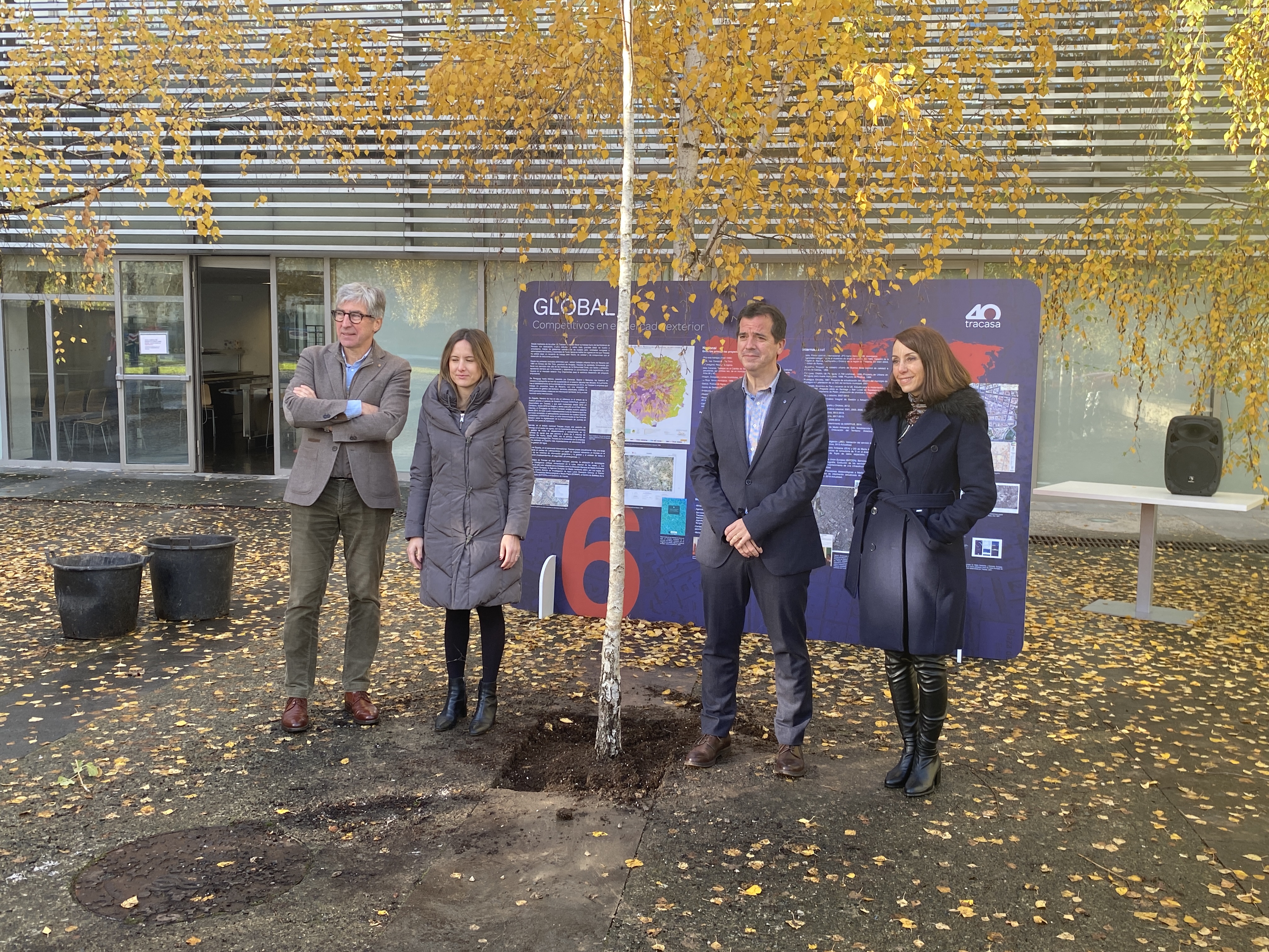 Fotografía de un momento del acto de presentación de la app MapMyTree