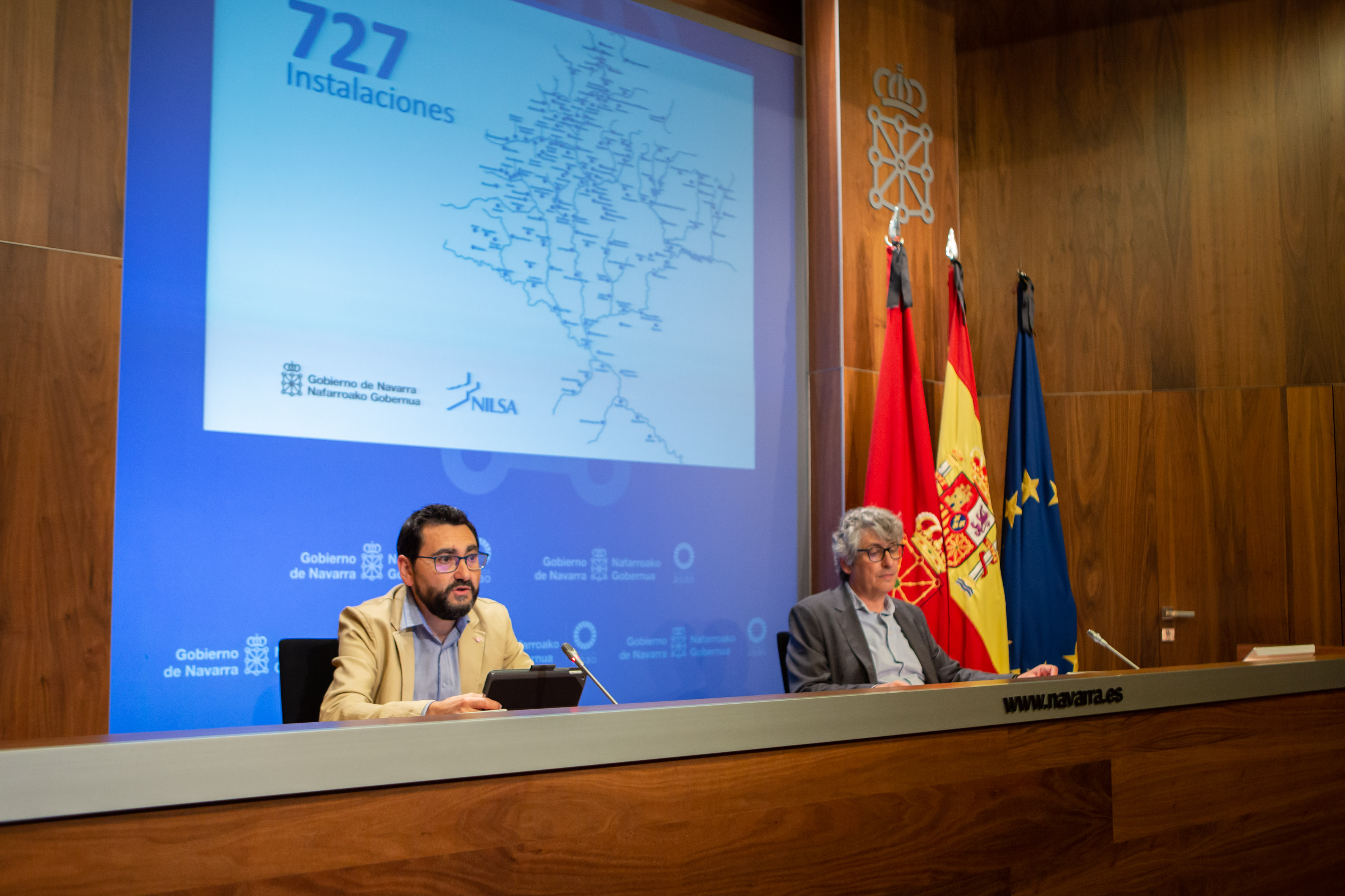 Jesús Mª Rodríguez y Fernando Mendoza, durante la rueda de prensa.