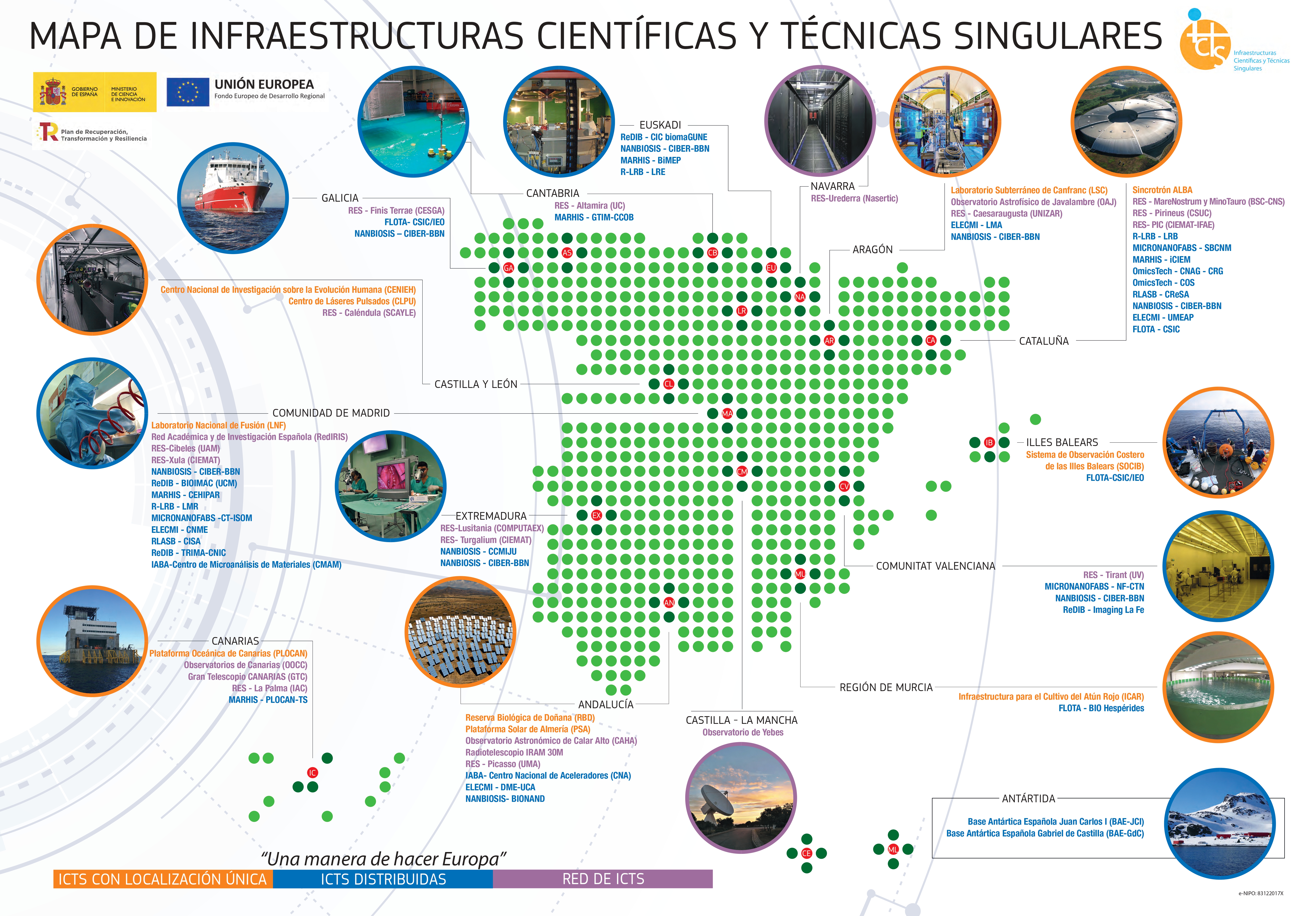 Fotografía del poster del mapa