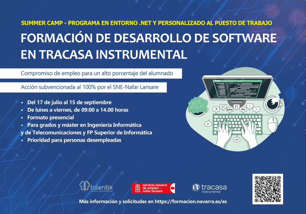 Fotografía del cartel promocional de la formación.