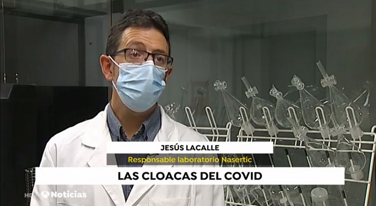 Reportaje grabado en el Laboratorio de NASERTIC y en la depuradora de Tudela de NILSA. 