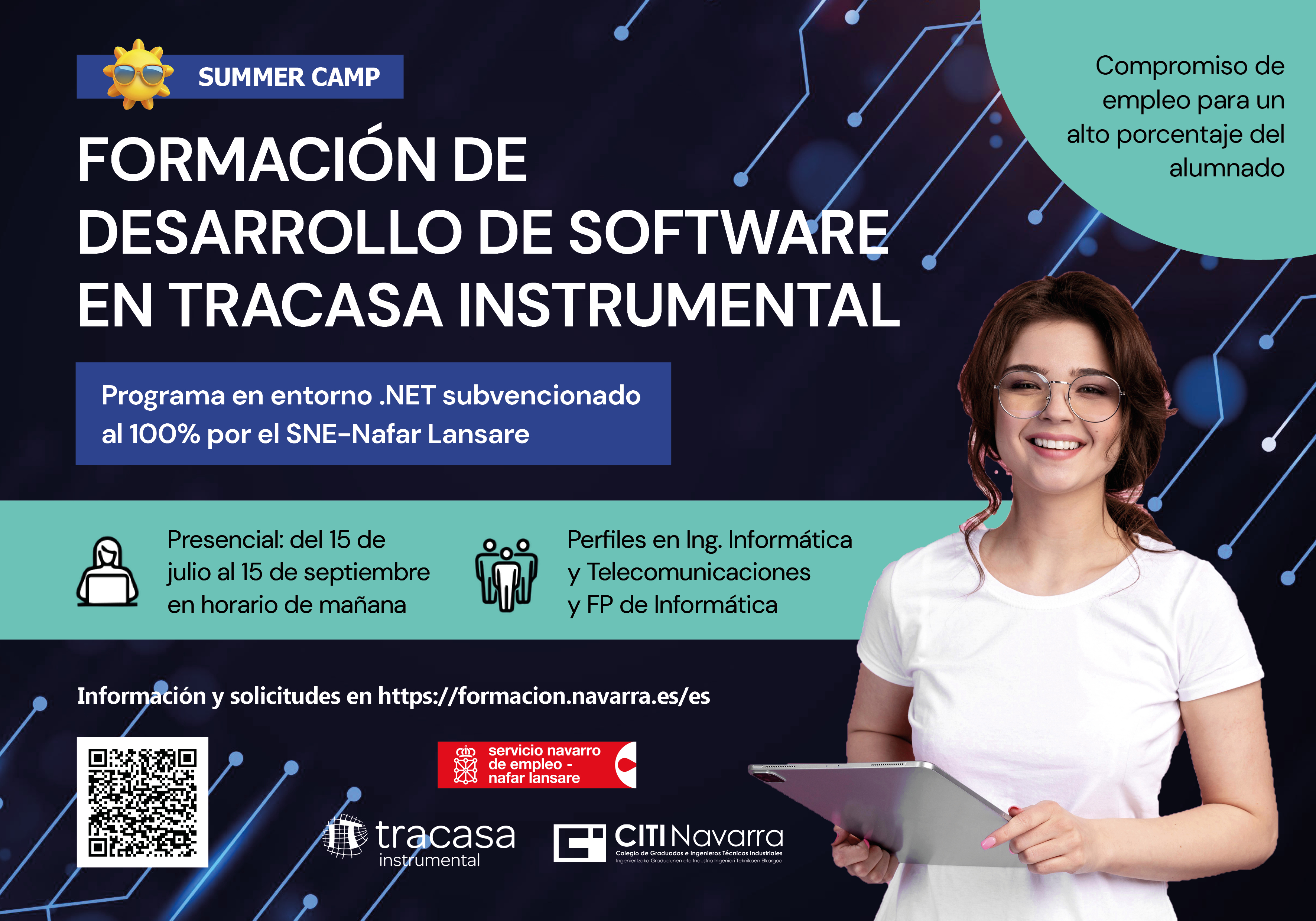 Fotografía del cartel promocional de la formación