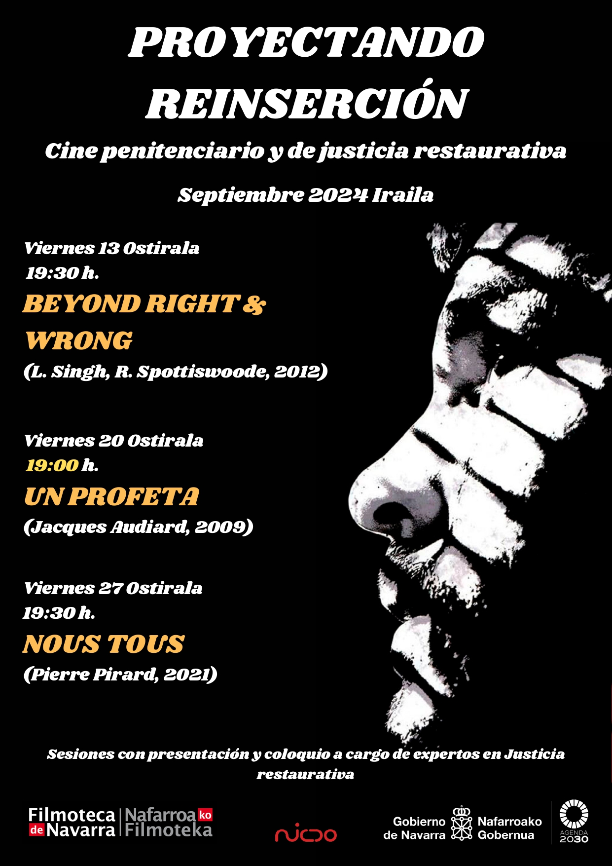 Fotografía del cartel de la cuarta edición del ciclo de cine ‘Proyectando Reinserción’