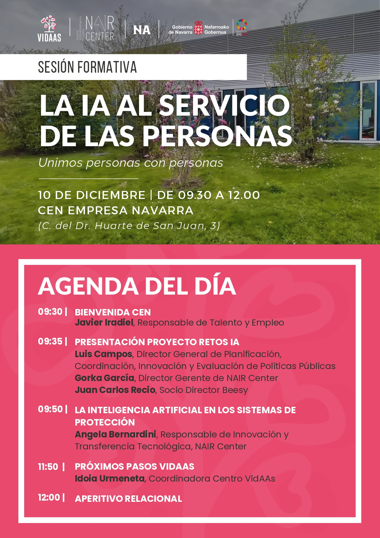Fotografía del programa de la sesión