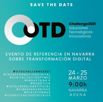 Fotografía del cartel promocional del evento con el fondo azul claro y escrito el nombre y las fechas en las que se celebrará.