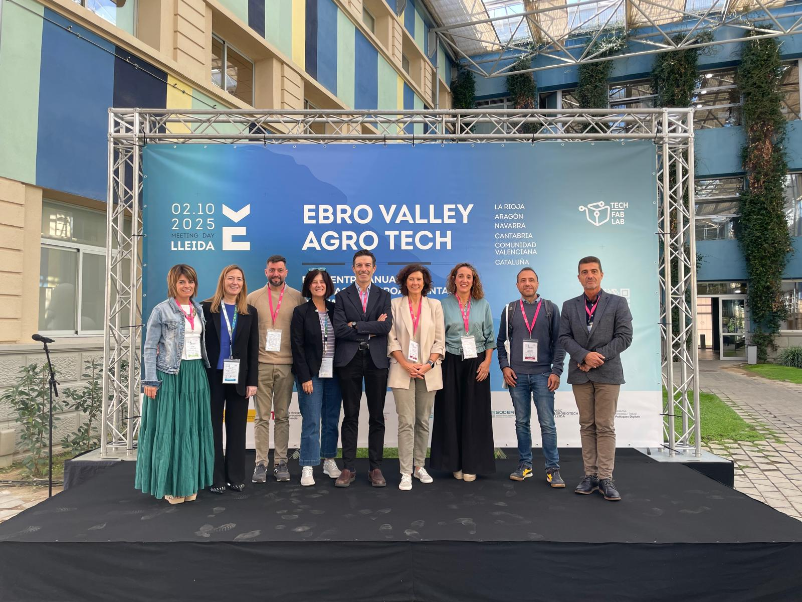 Fotografía de la delegación navarra en Ebro Valley Agro Tech. 