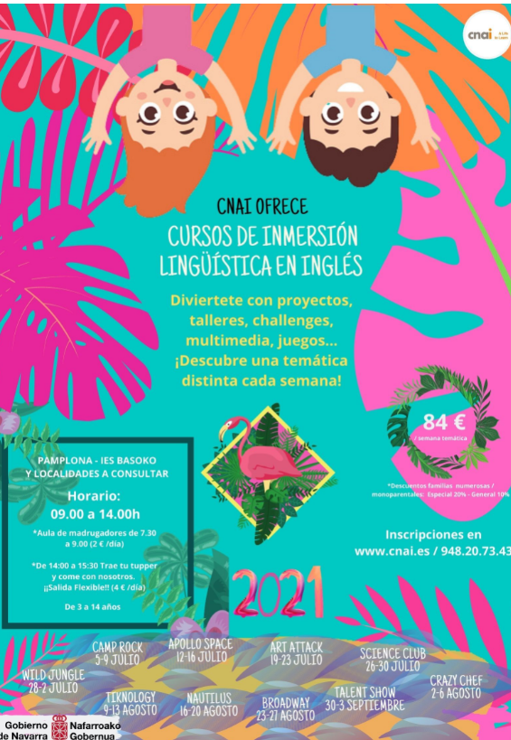 Fotografía del cartel promocional de los cursos
