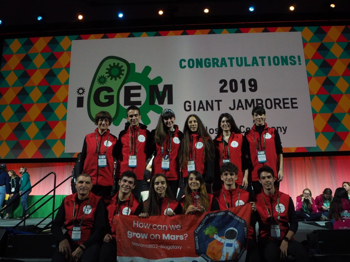 El equipo Navarra Biogalaxy, impulsado desde Planeta STEM de Planetario, premiado en el encuentro iGEM en Boston