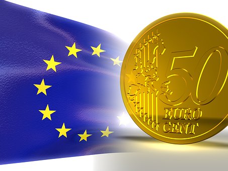 Fotografía de la moneda europea