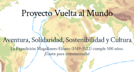 Fotografía del cartel promocional de la expedición