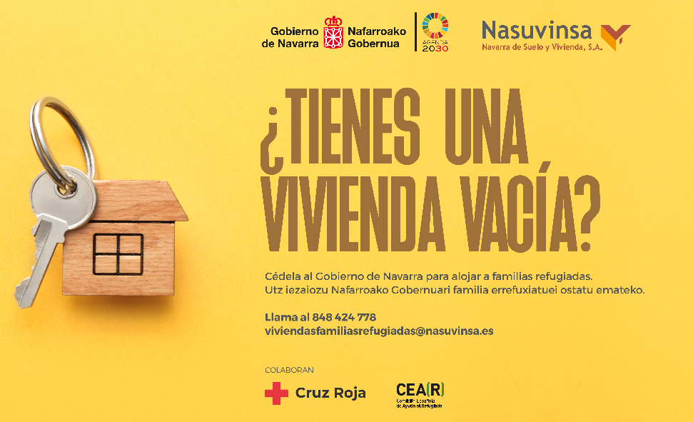 Fotografia del cartel de la campaña de captación de vivienda vacia
