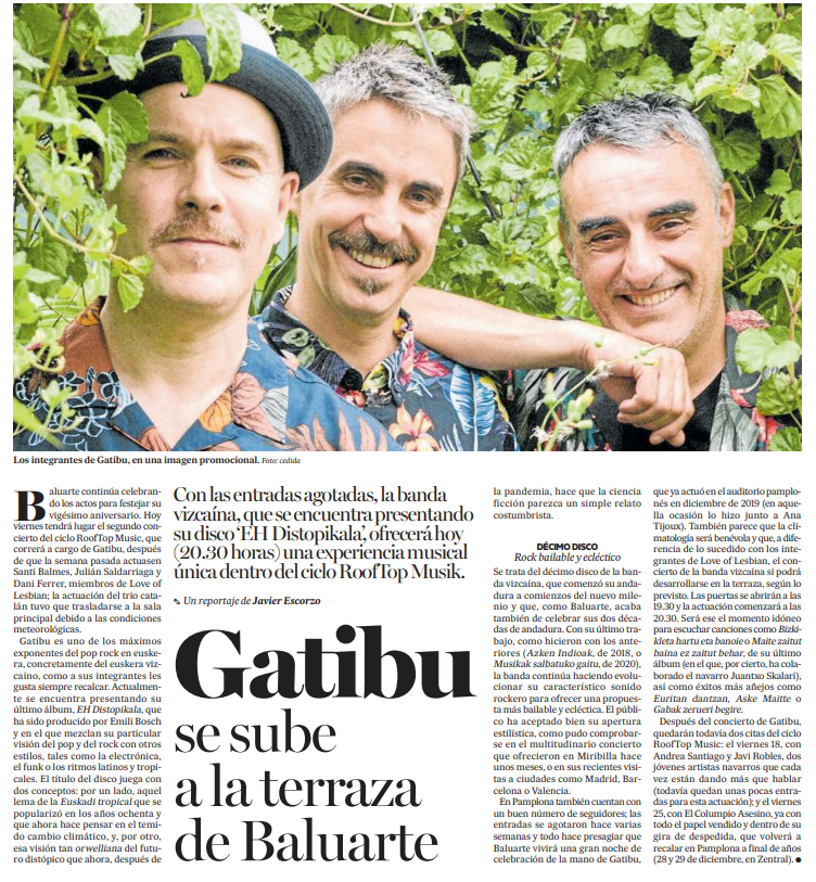 Fotografía del pantallazo de la noticia impresa de Diario de Noticias