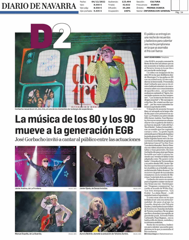 Fotografía del pantallazo de la noticia en la edición impresa del Diario de Navarra