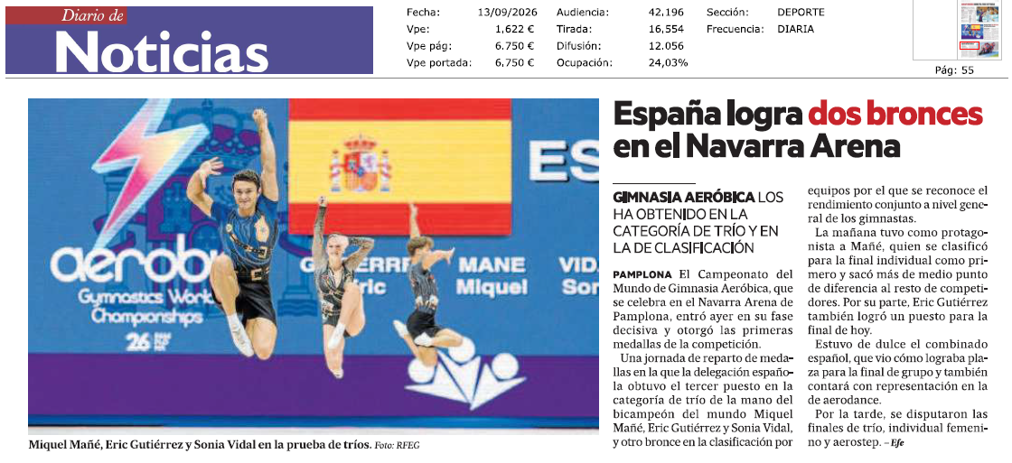 Fotografía del pantallazo de la noticia en la edición impresa del Diario de Noticias 