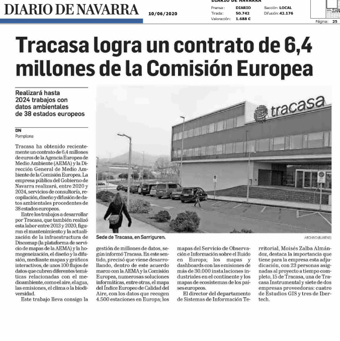 Noticia en la edición impresa del Diario de Navarra