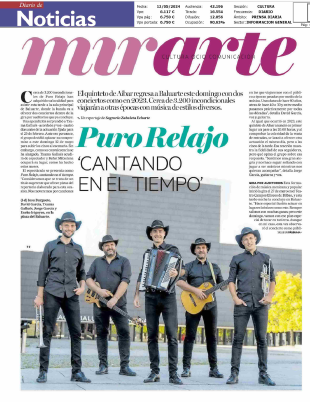 Fotografía del pantallazo de la noticia en la edición impresa del Diario de Noticias