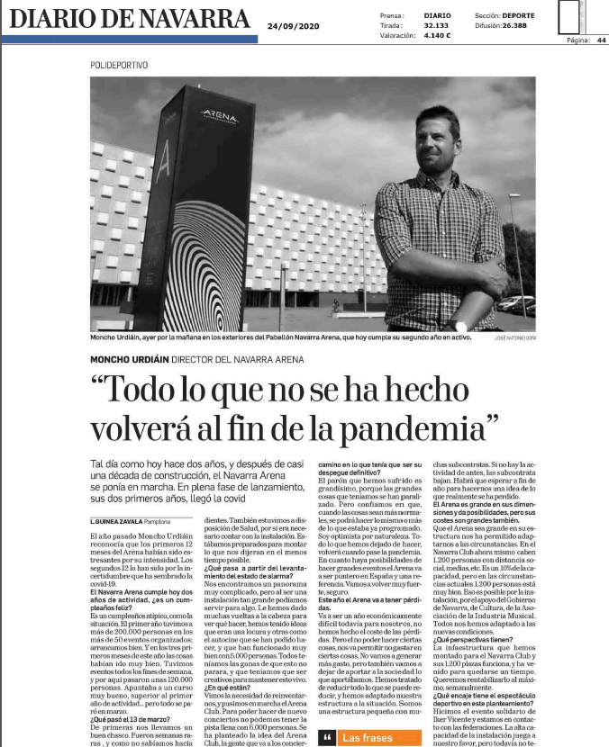 Noticia en la edición impresa en Diario de Navarra