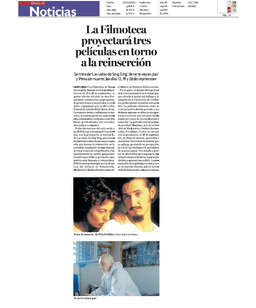 Fotografía del pantallazo de la noticia en la edición impresa del Diario de Noticias