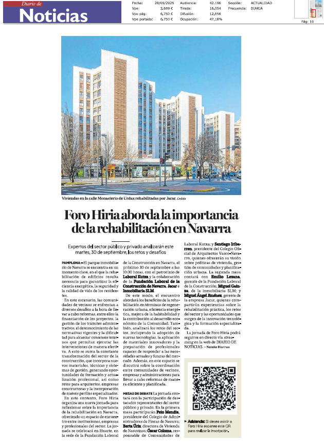 Fotografía del pantallazo de la noticia en la edición impresa del Diario de Noticias