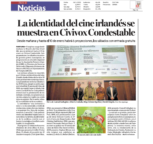 Fotografía del pantallazo de la noticia en la edición impresa del Diario de Noticias