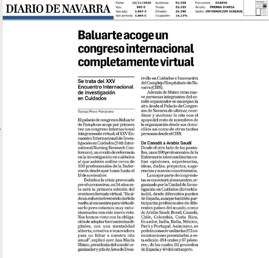 Noticia de la edición impresa del Diario de Navarra