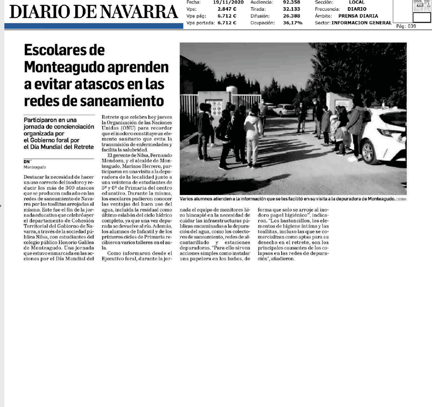 Noticia en la edición impresa del Diario de Navarra