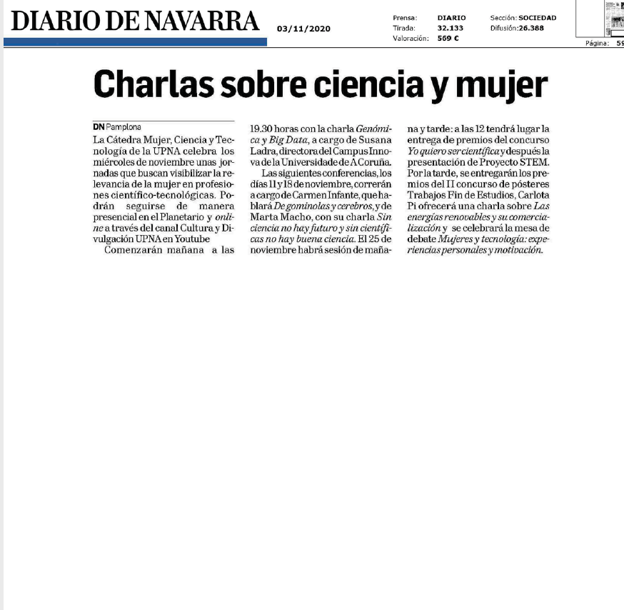 Noticia en la edición impresa del Diario de Navarra