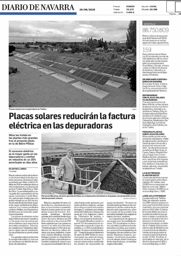 Noticia en la edición impresa del Diario de Navarra