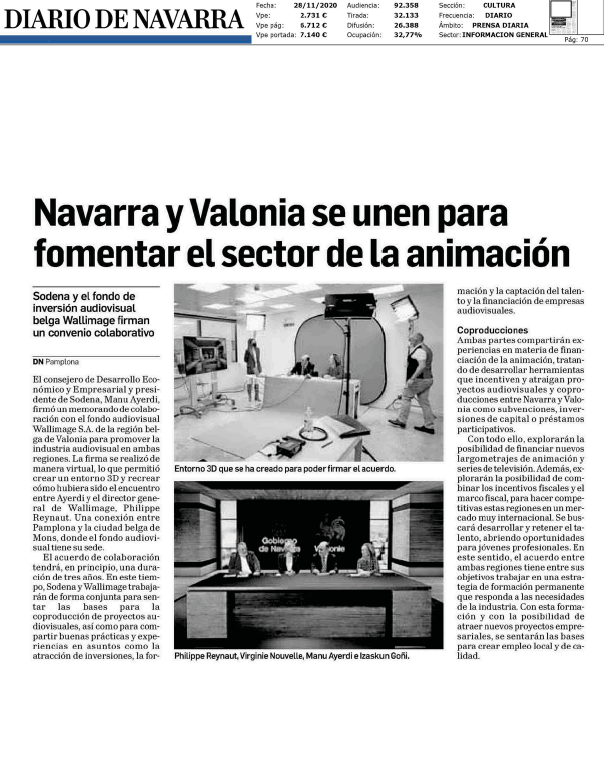 Noticia en la edición impresa del Diario de Navarra