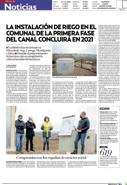 Noticia en la edición impresa del Diario de Noticias