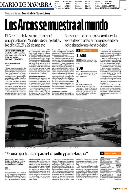 Fotografía del pantallazo de la noticia en la edición impresa del Diario de Navarra
